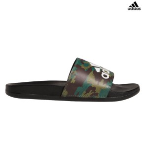adidas Adilette Comfort Men's Slides, Core Black/Cloud White