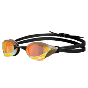 Arena Cobra Core Swipe Mirror, Yellow Copper/Choco