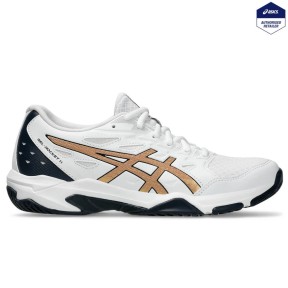 Asics Gel-Rocket 11 Women's Shoes, White/Pure Gold