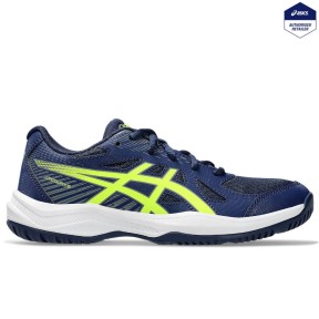 Asics Upcourt 6 GS Kid's Shoes, Blue Expanse/Safety Yellow
