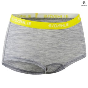 Bjorn Daehlie Women's Wool Hipster, Grey/Yellow