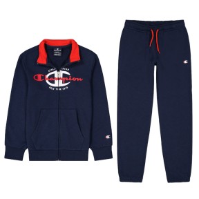 Champion Suit With Sweatshirt Full Zip Boys, Dark Blue