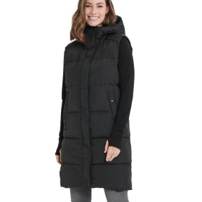 Endurance Chief Women's Long Puffer Vest, Black