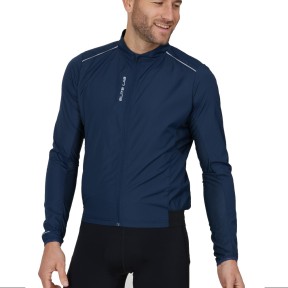 Endurance Elite X1 Bike Men's Lightweight Wind Jacket, Dark Sapphire