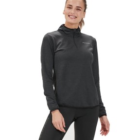 Endurance Vironic Women's Waffle Melange Midlayer, Black