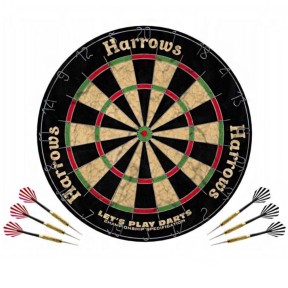 Harrows LET's PLAY DARTS Dartboard  