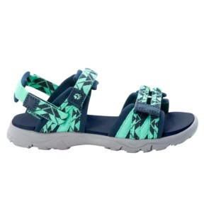 Jack Wolfskin 2 In 1 Kids Sandals, Blue/Green