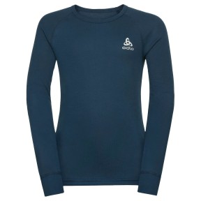 Odlo Active Warm Eco Kids LS Base Layer Top, Blue Wing Teal