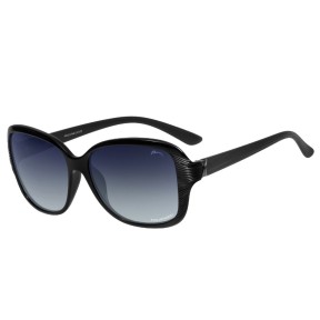 Relax Pole Woman's Sunglasses, Matt Black/Gradient Polarized Grey