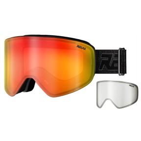 Relax X-Fighter Ski Goggles, Matt Black, Inferno Platinum