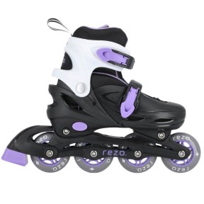 Rezo Hana Jr. Kids In-Line Skates, Black/Lilac