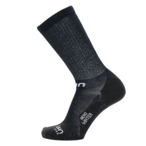UYN Cycling Aero Women's Winter Socks, Black/White