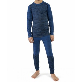 Viking Fjon Kids Base Layer Set Bamboo, Blue