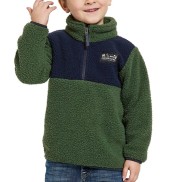 Didriksons Gosig Kids Half-Zip, Pine Green