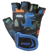 R2 VOSKA Kid gloves black/dinozaur