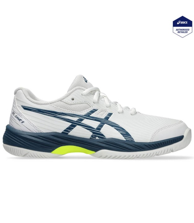 Asics Gel Game 9 GS Kids, White/Mako Blue