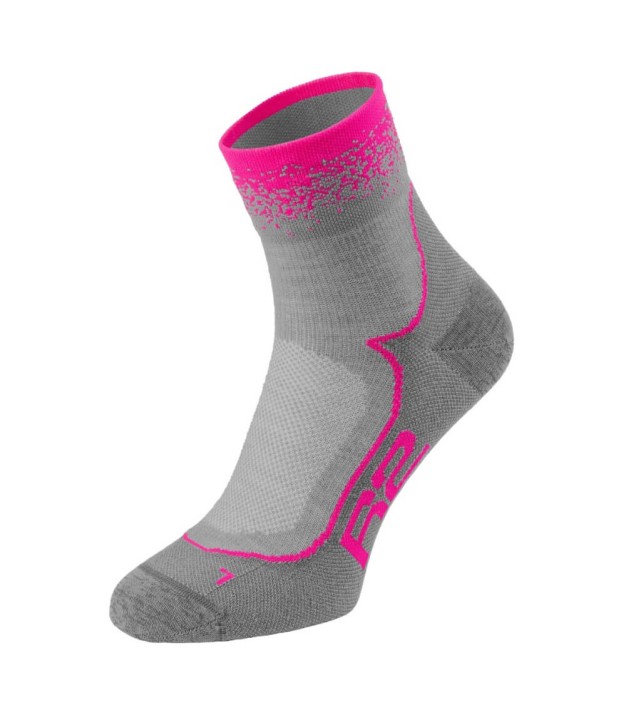 R2 Grace Women's Bike Socks, Grey/Neon Pink