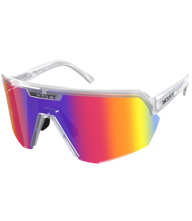 Scott Sport Shield Sunglasses, translucent-teal chrome